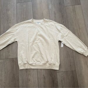 Old Navy Cream Crew Neck Sweater